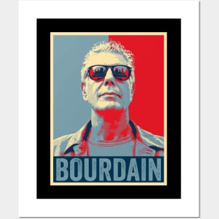 Bourdain Retro Hope Style Posters and Art